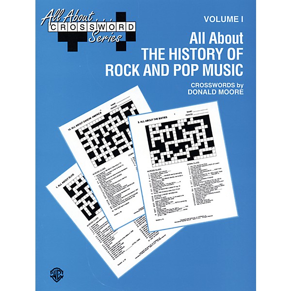 Alfred All About . . . Crossword Series Volume I All About the History of Rock and Pop Music Book