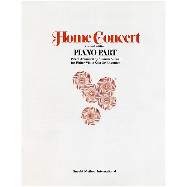 Alfred Suzuki Home Concert Piano Part (Revised)