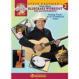 Homespun Steve Kaufman's Four-Hour Bluegrass Workout, Volume Two (Book with 4-CD Set)