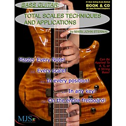 MJS Music Publications Total Scales Techniques and Applications - Bass (Book/CD)