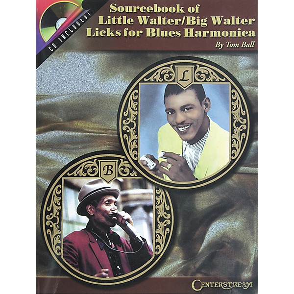 Centerstream Publishing Sourcebook of Little Walter/Big Walter Licks for Blues Harmonica Book with CD