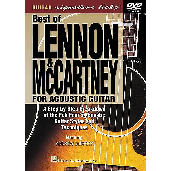 Hal Leonard Lennon and McCartney for Acoustic Guitar DVD