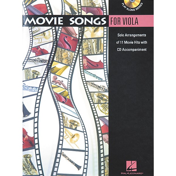Hal Leonard Play-Along Movie Songs Book with CD Viola Viola