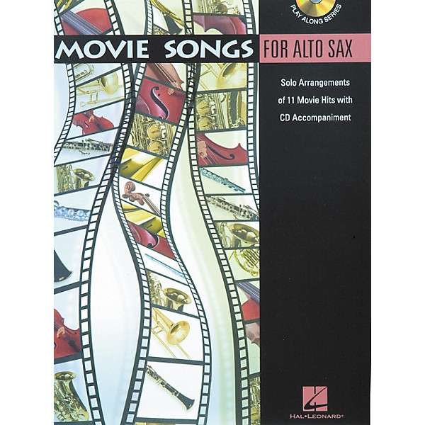 Hal Leonard Play-Along Movie Songs Book with CD Viola Alto Saxophone