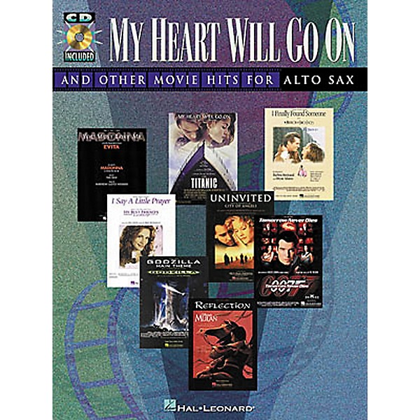 Hal Leonard Play-Along Movie Hits Book with CD Trumpet Alto Saxophone