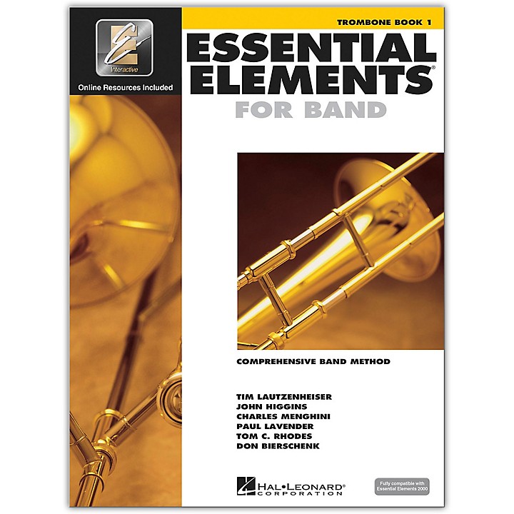 Hal Leonard Essential Elements for Band – Trombone 1 Book/Online Audio