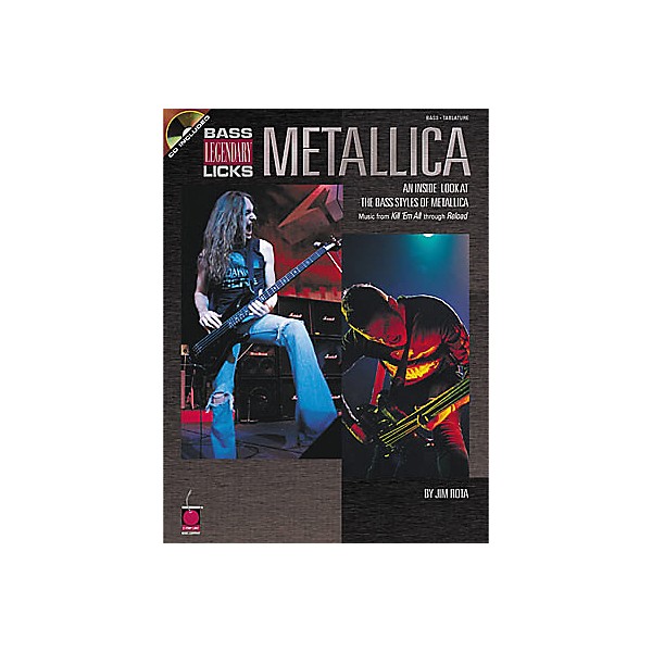 Cherry Lane Metallica Bass Guitar Legendary Licks Book with CD