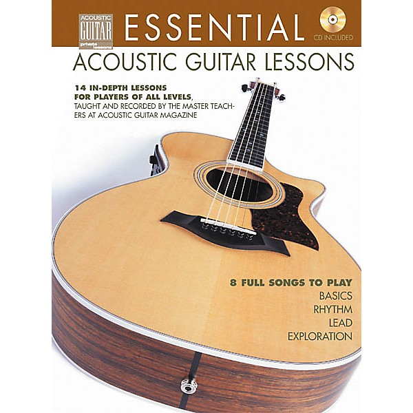 String Letter Publishing Essential Acoustic Guitar Lessons (Book/CD)