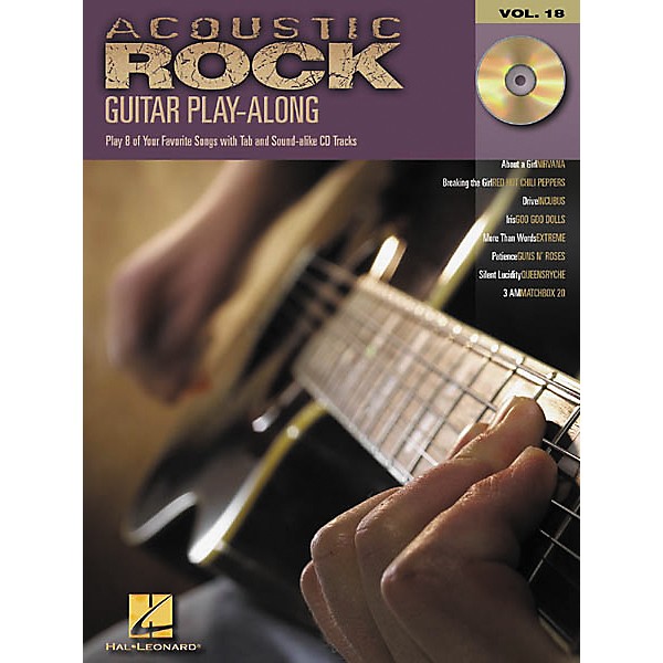 Hal Leonard Acoustic Rock Guitar Play-Along Series Book with CD