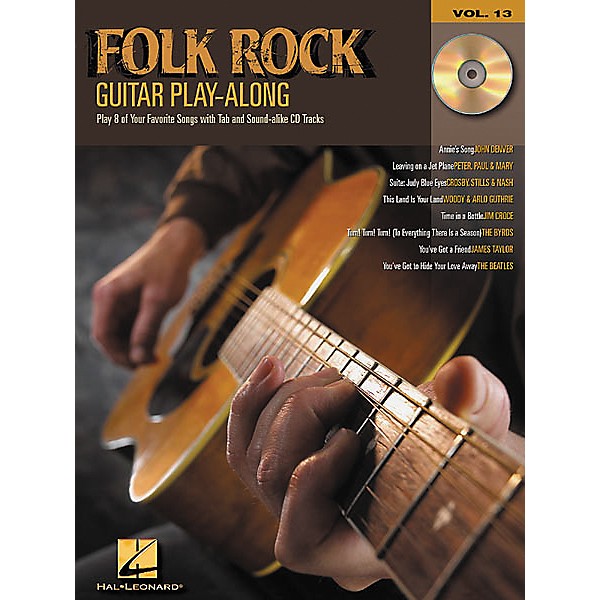 Hal Leonard Folk Rock Guitar Play-Along Series Book with CD