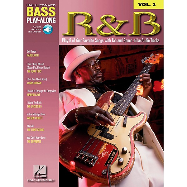 Hal Leonard R&B Bass Guitar Play-Along Series Book with CD