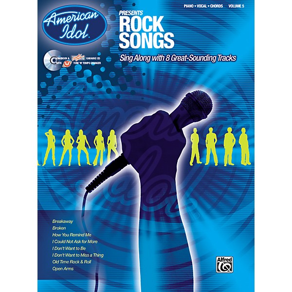 Alfred American Idol Presents Rock Songs Book and CD