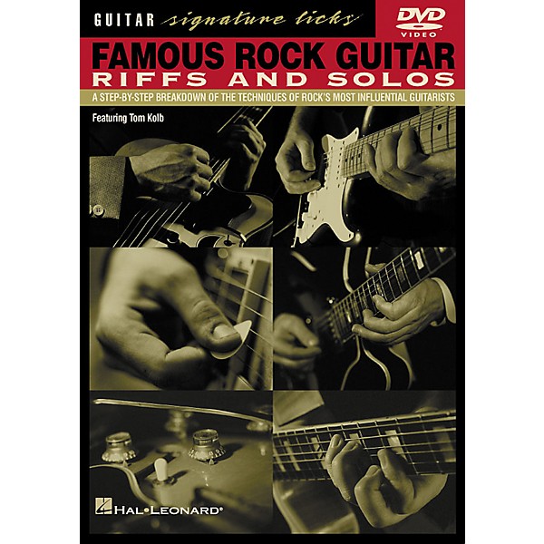 Hal Leonard Famous Rock Guitar Riffs and Solos DVD