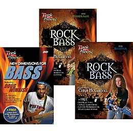 Rock House Learn Rock Bass Beginner, Intermediate, and New Dimensions for Bass (3-DVD Set)