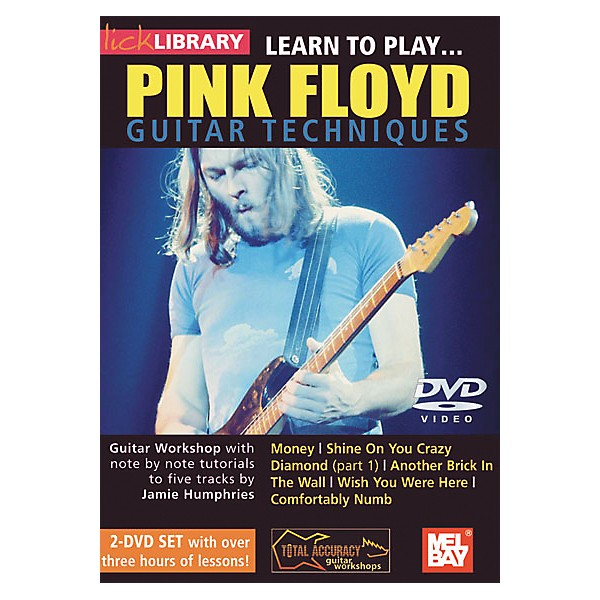 Mel Bay Lick Library Learn to Play Pink Floyd Guitar Techniques 2 DVD Set