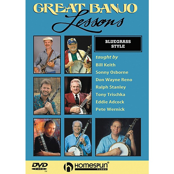 Homespun Great Banjo Lessons Bluegrass Style (DVD)
