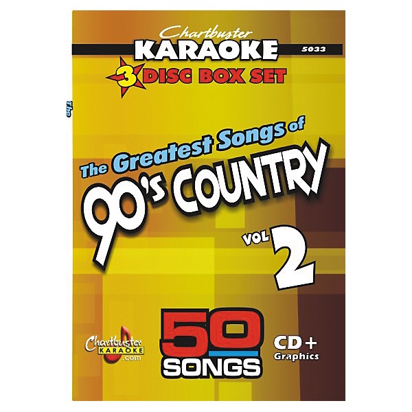 50 Song Pack: Greatest Songs of 90s Country Volume 2 CD+G