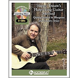 Homespun Happy Traum's Flatpicking Guitar Method (Book and 3-CD Package)