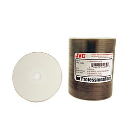 Taiyo Yuden 4.7GB DVD+R, 8X, White Inkjet-Printable and Hub Printable, 100 Disc Spindle