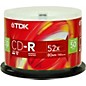 TDK CD-R 700MB 80-Minute 52x 50 Pack Spindle thumbnail