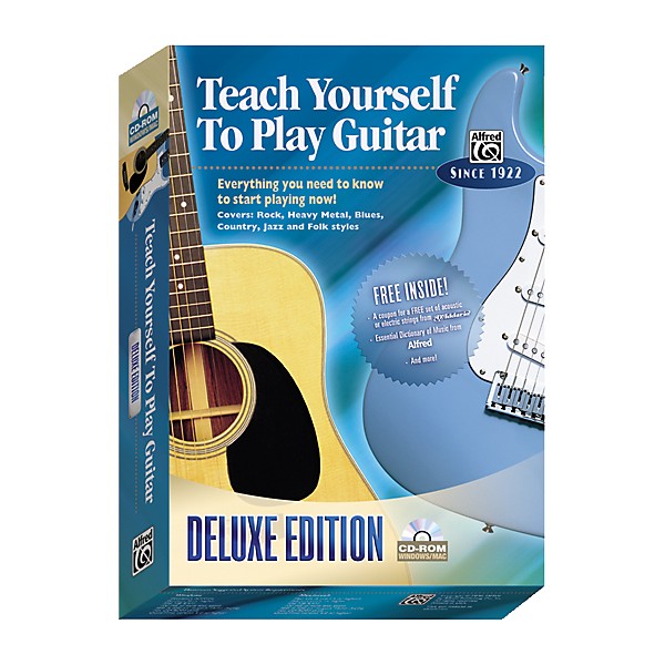 Alfred Teach Yourself To Play Guitar Deluxe Edition CD-ROM