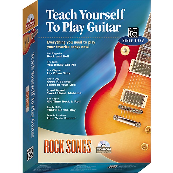 Alfred Teach Yourself To Play Guitar: Rock Songs (CD-ROM)