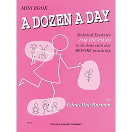 Hal Leonard A Dozen A Day Mini Book Technical Exercises For The Piano (Pink cover)