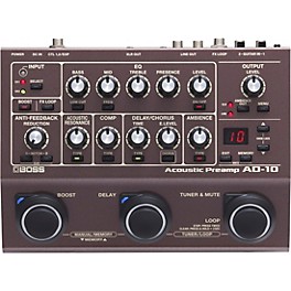 Open Box BOSS AD-10 Acoustic Guitar Multi-Effects Pedal Level 1 Brown