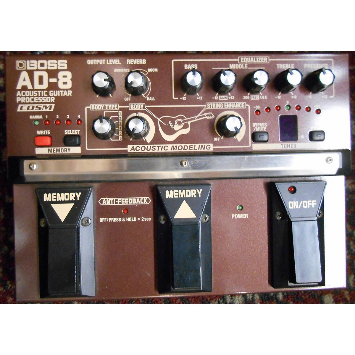 Used Boss AD8 Acoustic Guitar Processor Effect Processor Guitar Center