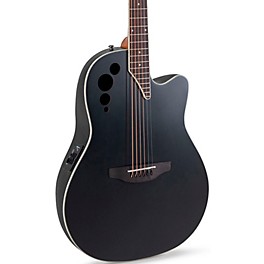 Applause AE44 Traditional Series Mid-Depth Acoustic-Electric Guitar Black