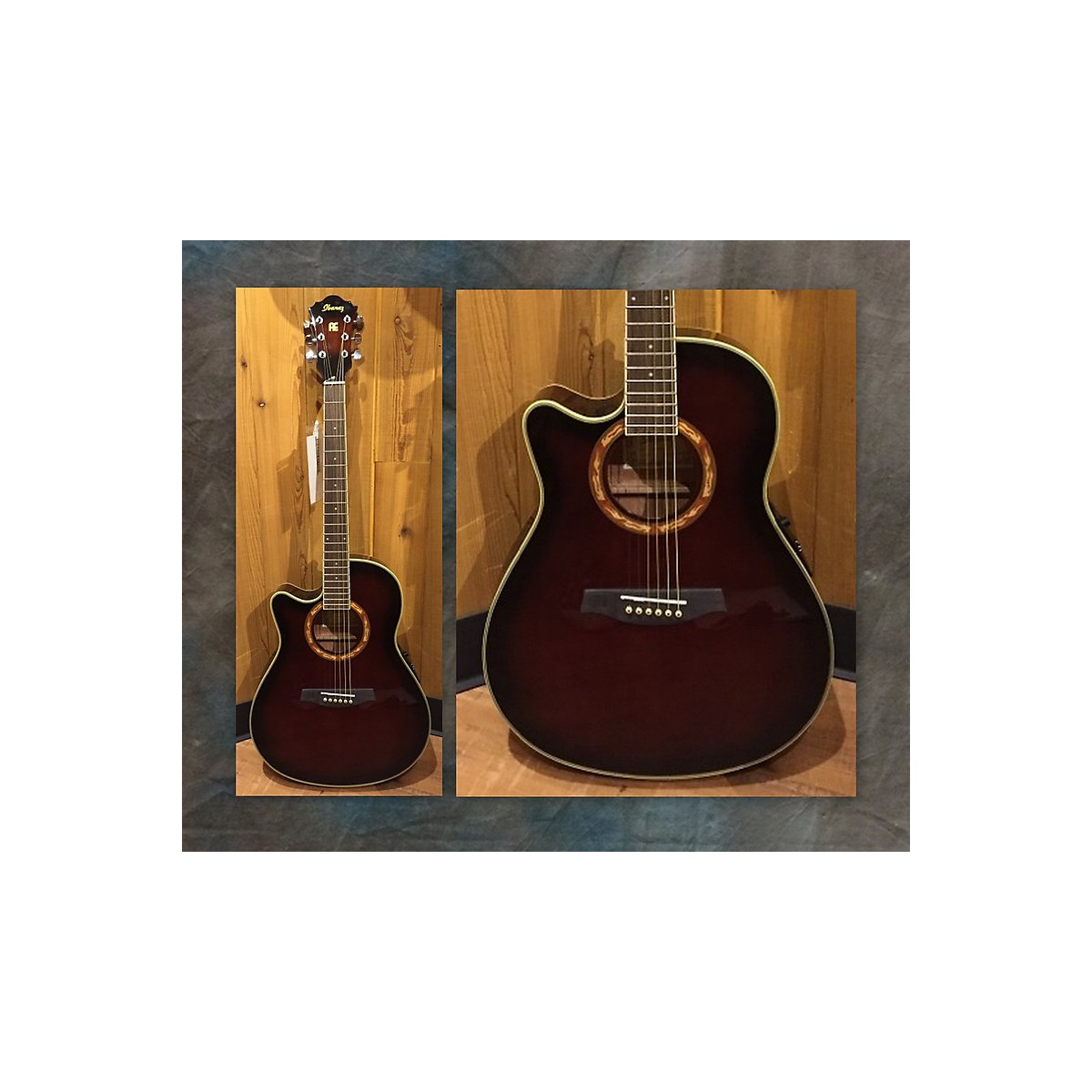 Used Ibanez AEF18E Left Handed Acoustic Electric Guitar Guitar Center