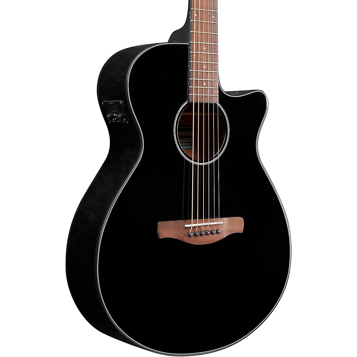 Ibanez AEG50 Grand Concert Acoustic-Electric Guitar Gloss Black ...