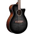 Ibanez AEG70 Flamed Maple Top Grand Concert Acoustic-Electric Guitar - Transparent Charcoal Burst