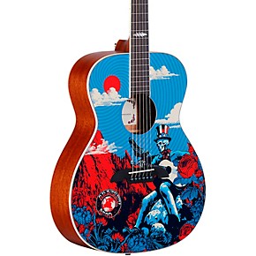 Alvarez AF60GD Grateful Dead OM Acoustic Guitar DarkStar