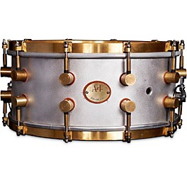 A&F Drum  Co A&F'ers 14 x 4 in. Aluminum Snare with Untreaded Brass Hardware (Bell Series Snares)