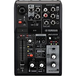 Blemished Yamaha AG03MK2 3-Channel Mixer/USB Interface for IOS/Mac/PC Black
