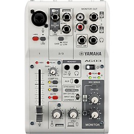 Blemished Yamaha AG03MK2 3-Channel Mixer/USB Interface for IOS/Mac/PC White Level 2  197881068912