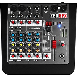 Open Box Allen & Heath AH-ZED6FX 6-Channel Mixer With FX Level 1
