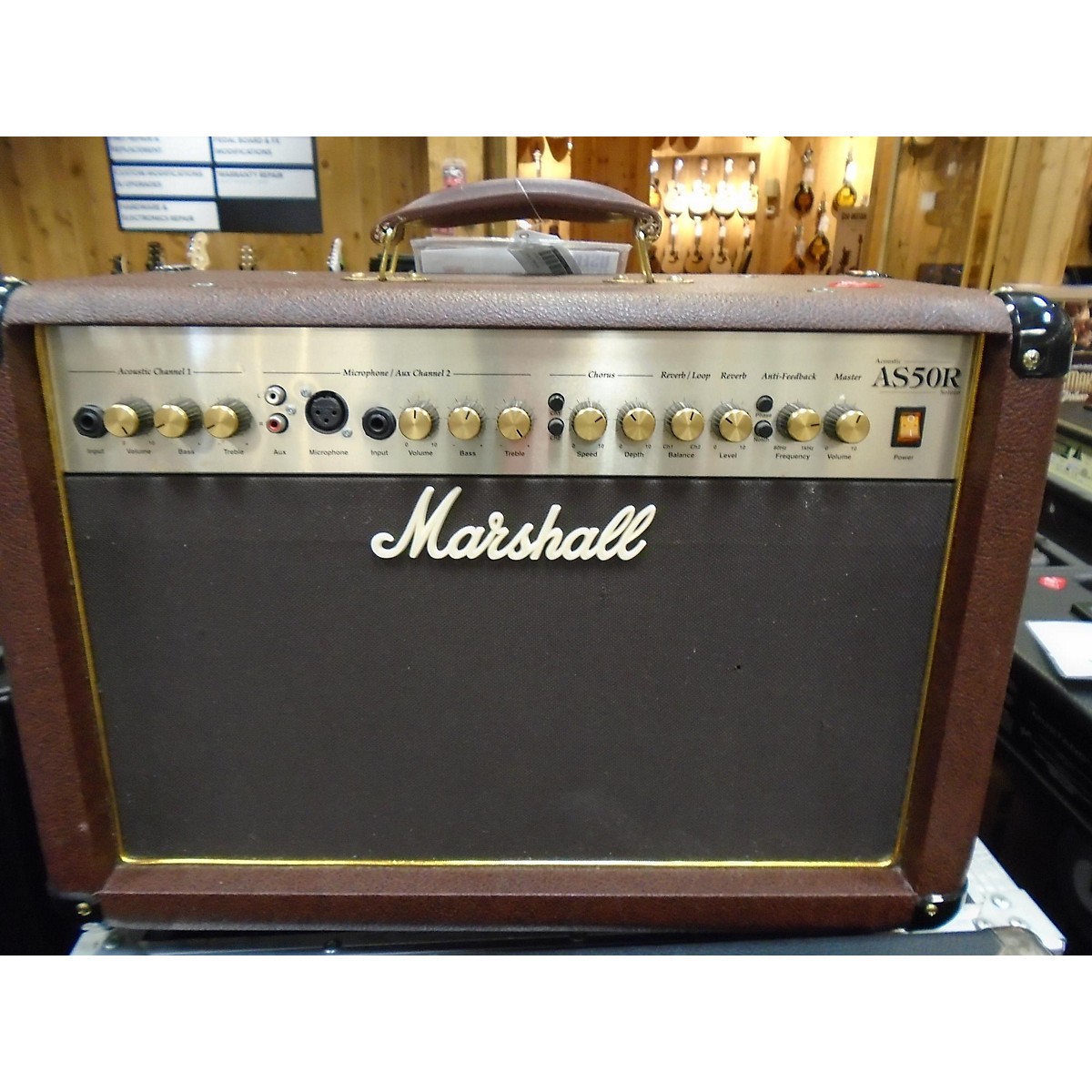 Used Marshall AS50R 50W 2X8 Acoustic Guitar Combo Amp Guitar Center