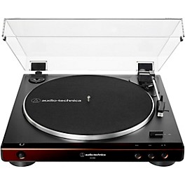 Blemished Audio-Technica AT-LP60X Fully Automatic Belt-Drive Stereo Record Player Level 2 Brown 194744920813