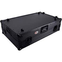 Open Box ProX ATA Flight Style Wheel Road Case For RANE Four DJ Controller with 1U Rack Space Level 1 Black