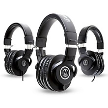 Audio-Technica ATH-M40x Headphones with 2 ATH-M30x Headphones