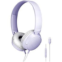 Audio-Technica ATH-S120C USB-C On-Ear Headphones Violet