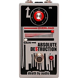 Death By Audio Absolute Destruction Overloading Power Amplifier Distortion Effects Pedal Gray