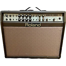 Used Roland Ac100 Acoustic Chorus 100W 1X12 Acoustic Guitar Combo Amp