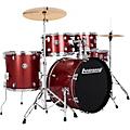Ludwig Accent 5-Piece Drum Kit With 20" Bass Drum, Hardware and Cymbals Red Sparkle