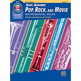 Alfred Accent on Achievement Pop, Rock, and Movie Instrumental Solos Alto Saxophone Book & CD