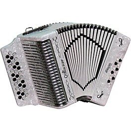 Blemished Alacran Accordion with case and straps White Fa/FBE Level 2 White, Sol/GCF 197881076450
