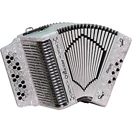 Blemished Alacran Accordion with case and straps White Fa/FBE Level 2 White, Sol/GCF 197881187217