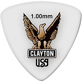 Clayton Acetal Rounded Triangle Guitar Picks 1.0 mm 1 Dozen
